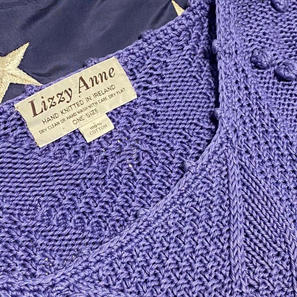 Vintage Hand Knitted in Ireland Lizzy Anne Sweater - Picture 3 of 4